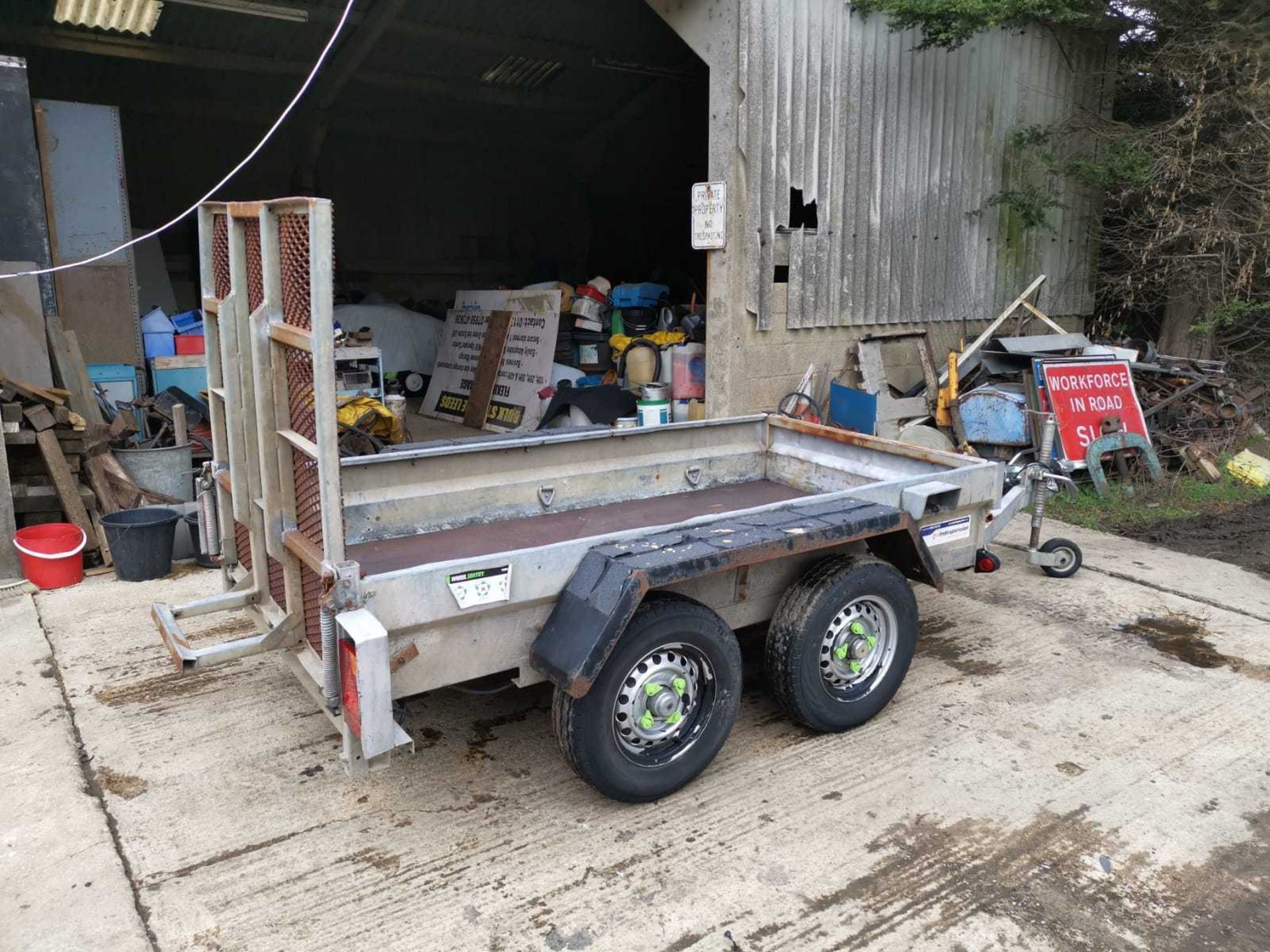 INDESPENSION TWIN AXLE PLANT TRAILER *PLUS VAT* - Image 2 of 9