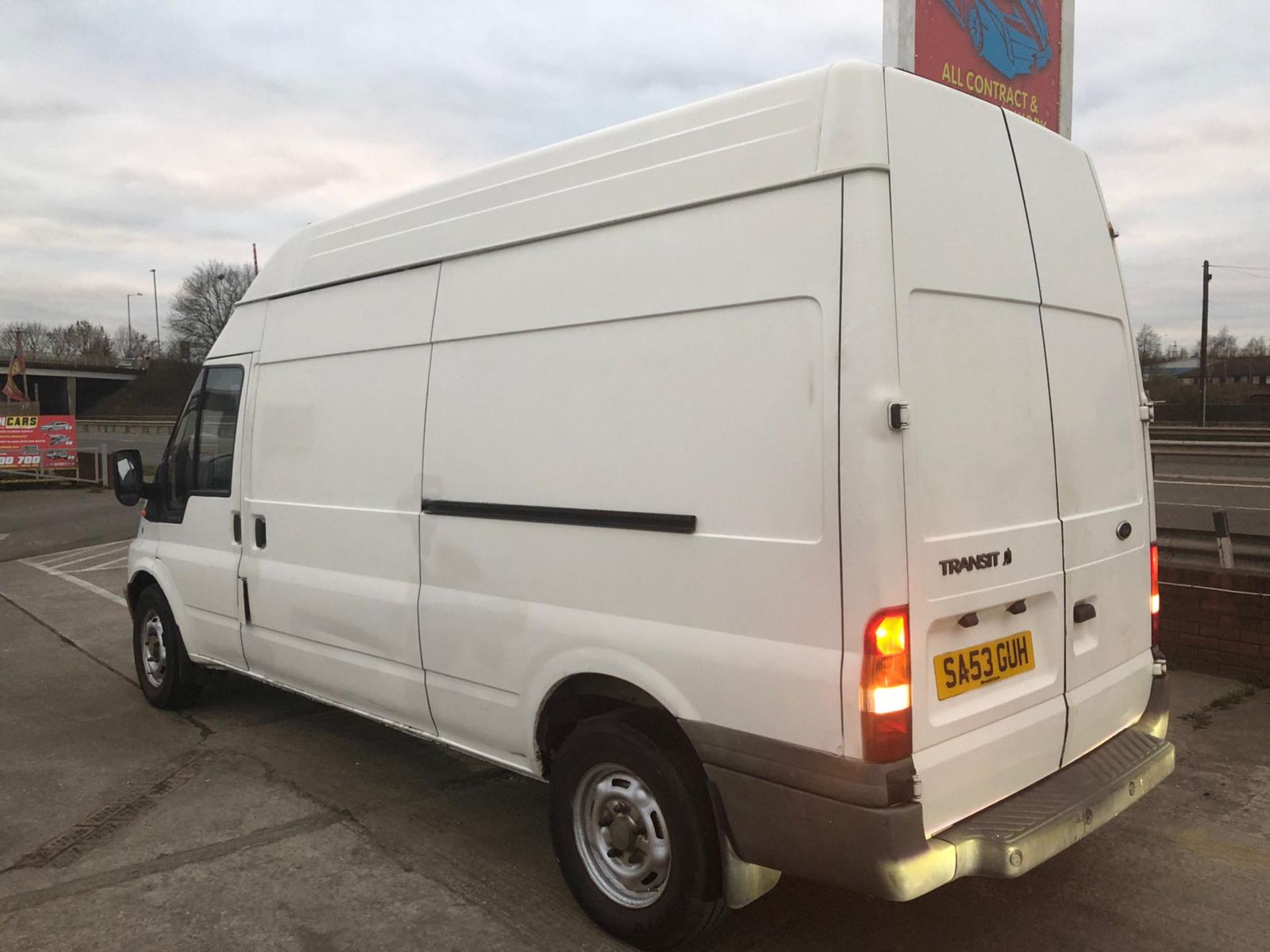 2004/53 REG FORD TRANSIT 350 LWB WHITE GAS BI-FUEL PANEL VAN, SHOWING 3 FORMER KEEPERS *NO VAT* - Image 3 of 5