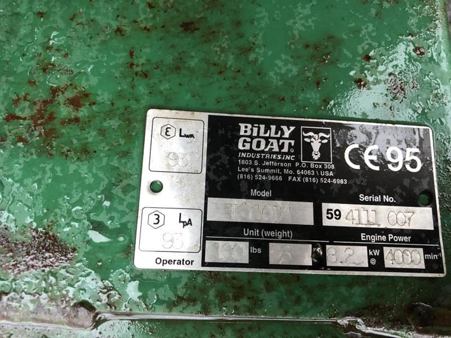 BILLY GOAT TR1101H TRUCK LOADER LEAF VACUUM / SUCKER 11 HP HONDA ENGINE 10FT HOSE *PLUS VAT* - Bild 6 aus 7