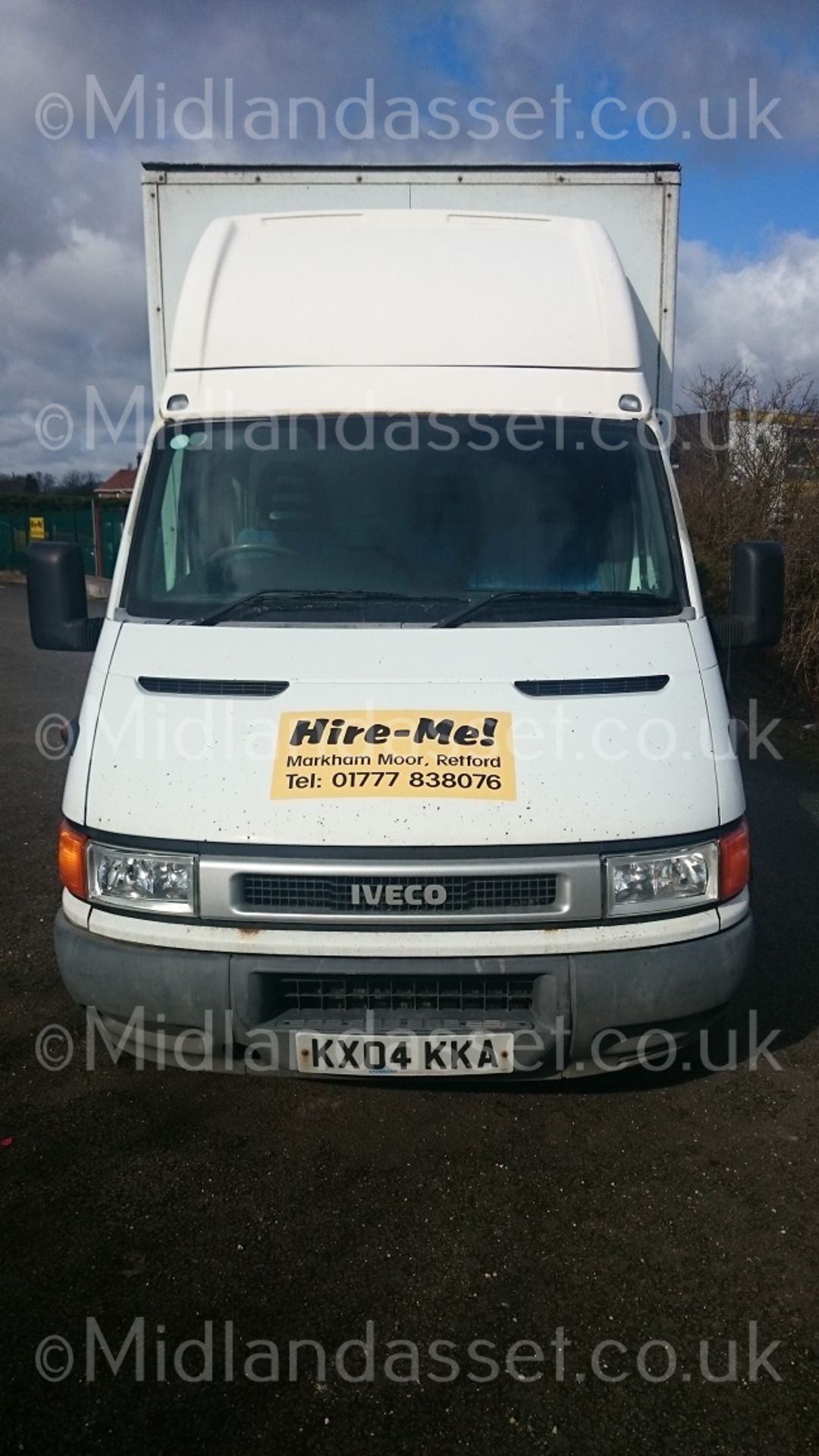 2004/04 REG IVECO DAILY 35S13 LWB WHITE DIESEL BOX VAN 3500KG GROSS *PLUS VAT* - Image 2 of 10