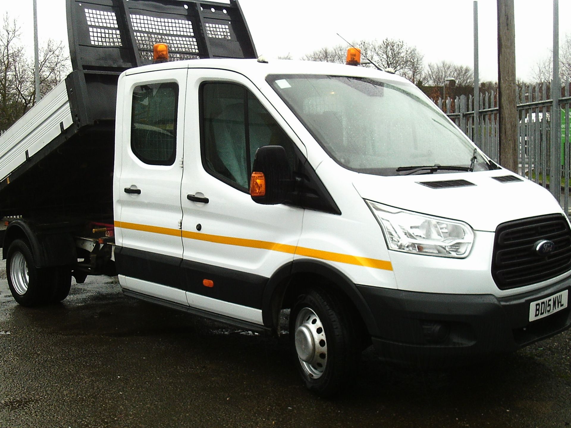 2015/15 REG FORD TRANSIT 350 RWD CREW CAB TIPPER 2.2 DIESEL 125 BHP (TWIN REAR WHEEL) *PLUS VAT*