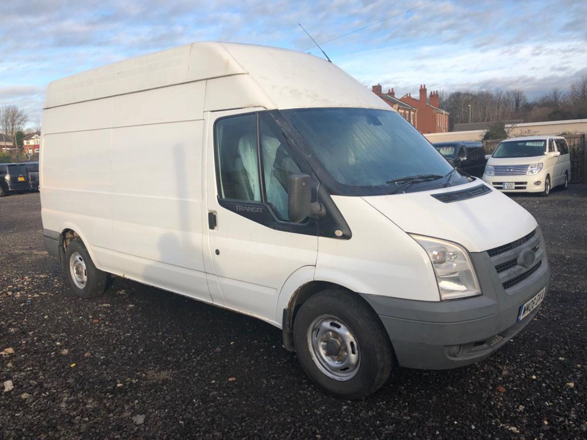 2008/08 REG FORD TRANSIT 140 T350L RWD WHITE DIESEL PANEL VAN, SHOWING 1 FORMER KEEPER *NO VAT*