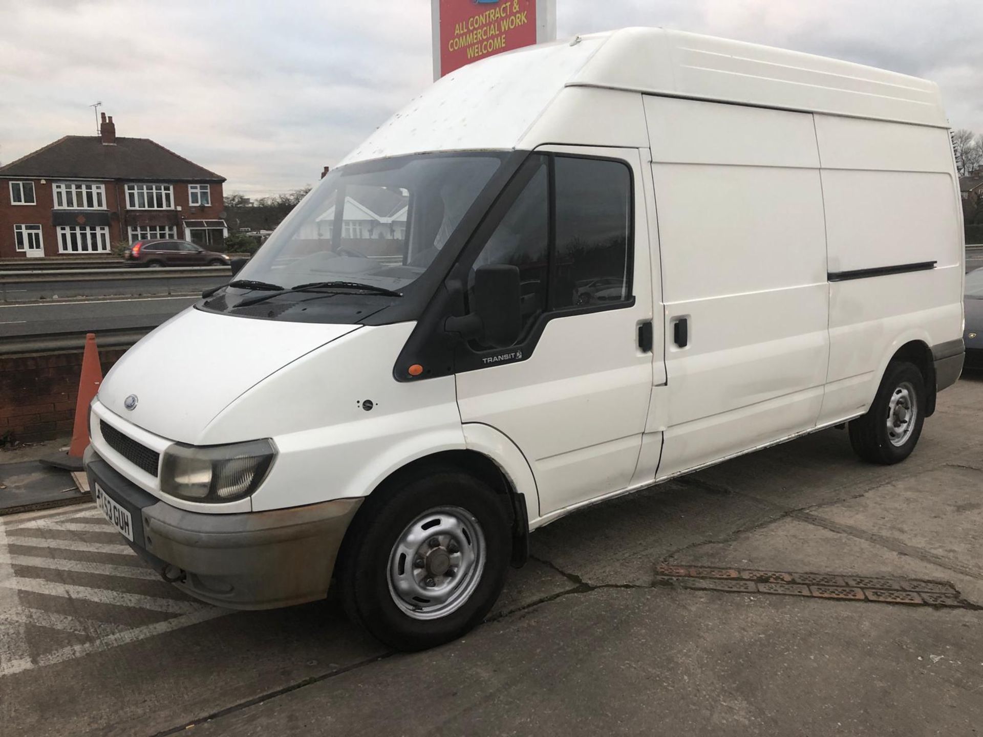 2004/53 REG FORD TRANSIT 350 LWB WHITE GAS BI-FUEL PANEL VAN, SHOWING 3 FORMER KEEPERS *NO VAT* - Bild 2 aus 5