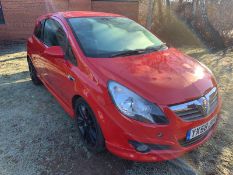 2009/58 REG VAUXHALL CORSA SCI CDTI RED DIESEL 3 DOOR HATCHBACK *NO VAT*