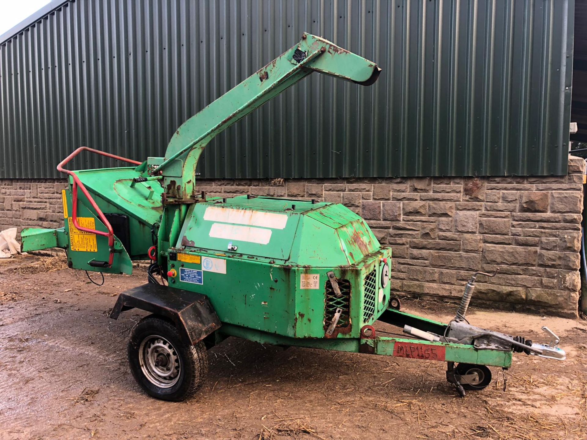 2002 LANDFORCE CHIP 235 WOOD CHIPPER SINGLE AXLE TOWABLE *PLUS VAT* - Image 5 of 18