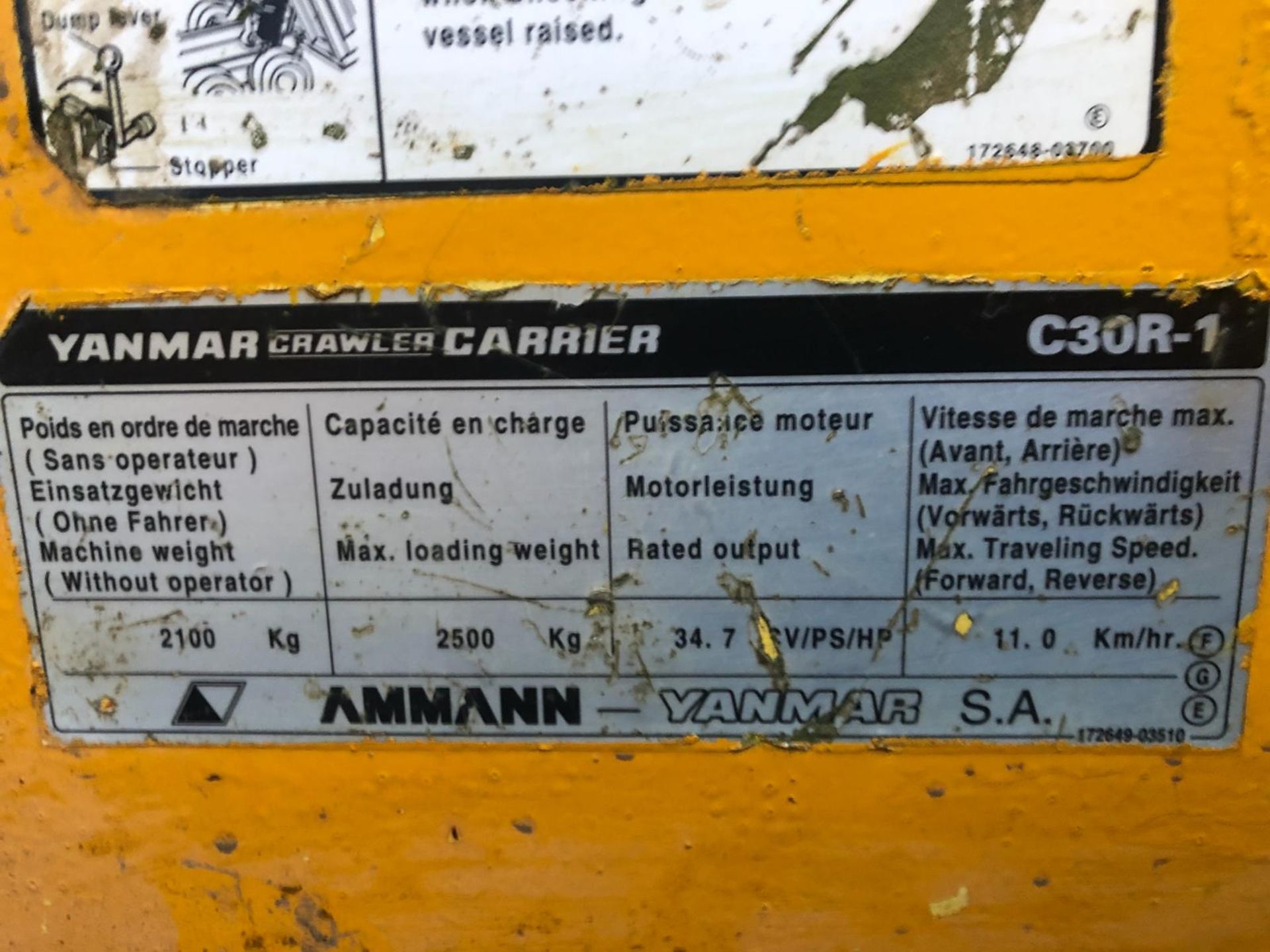 YANMAR C30R-1 TRACKED CRAWLER TIPPER *PLUS VAT* - Image 12 of 13