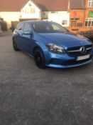 2015/65 REG MERCEDES-BENZ A180D SPORT BLUE DIESEL 5 DOOR HATCHBACK, SHOWING 1 FORMER KEEPER *NO VAT*