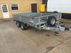 2018 IFOR WILLIAMS LM35 TWIN AXLE TRAILER NEW UNUSED WITH ALL PAPER WORK AND COC 2 KEYS *PLUS VAT*