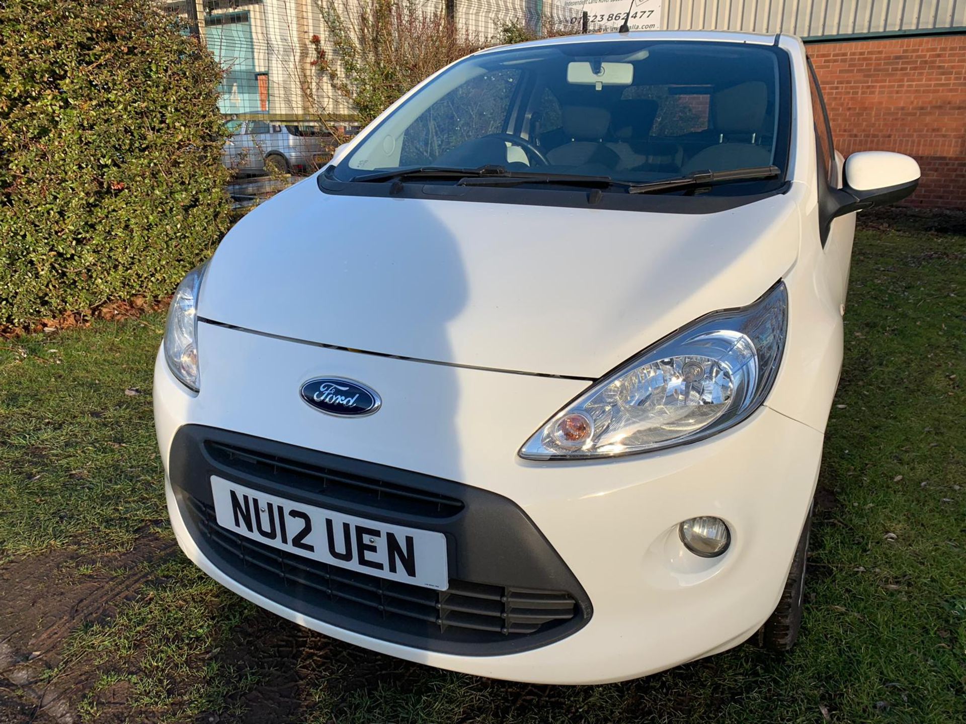 2012/12 REG FORD KA ZETEC WHITE 1.25 PETROL 3 DOOR HATCHBACK *NO VAT* - Image 3 of 14