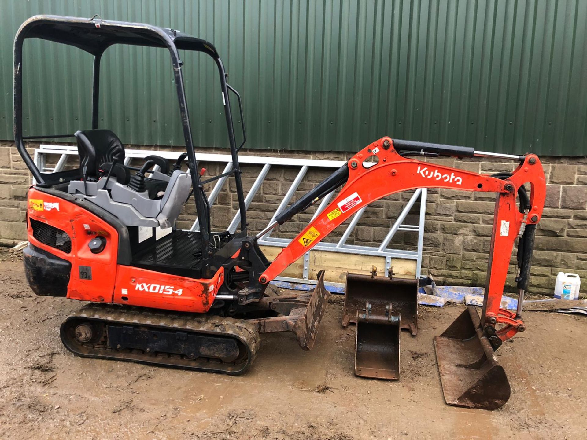 2015 KUBOTA KX015-4 TRACKED DIESEL MINI DIGGER WITH X3 BUCKETS *PLUS VAT*