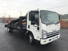 2013 ON 63 PLATE ISUZU N 75.190 7.5 TON CAR TRANSPORTER WITH LIFT UP DECK *PLUS VAT*