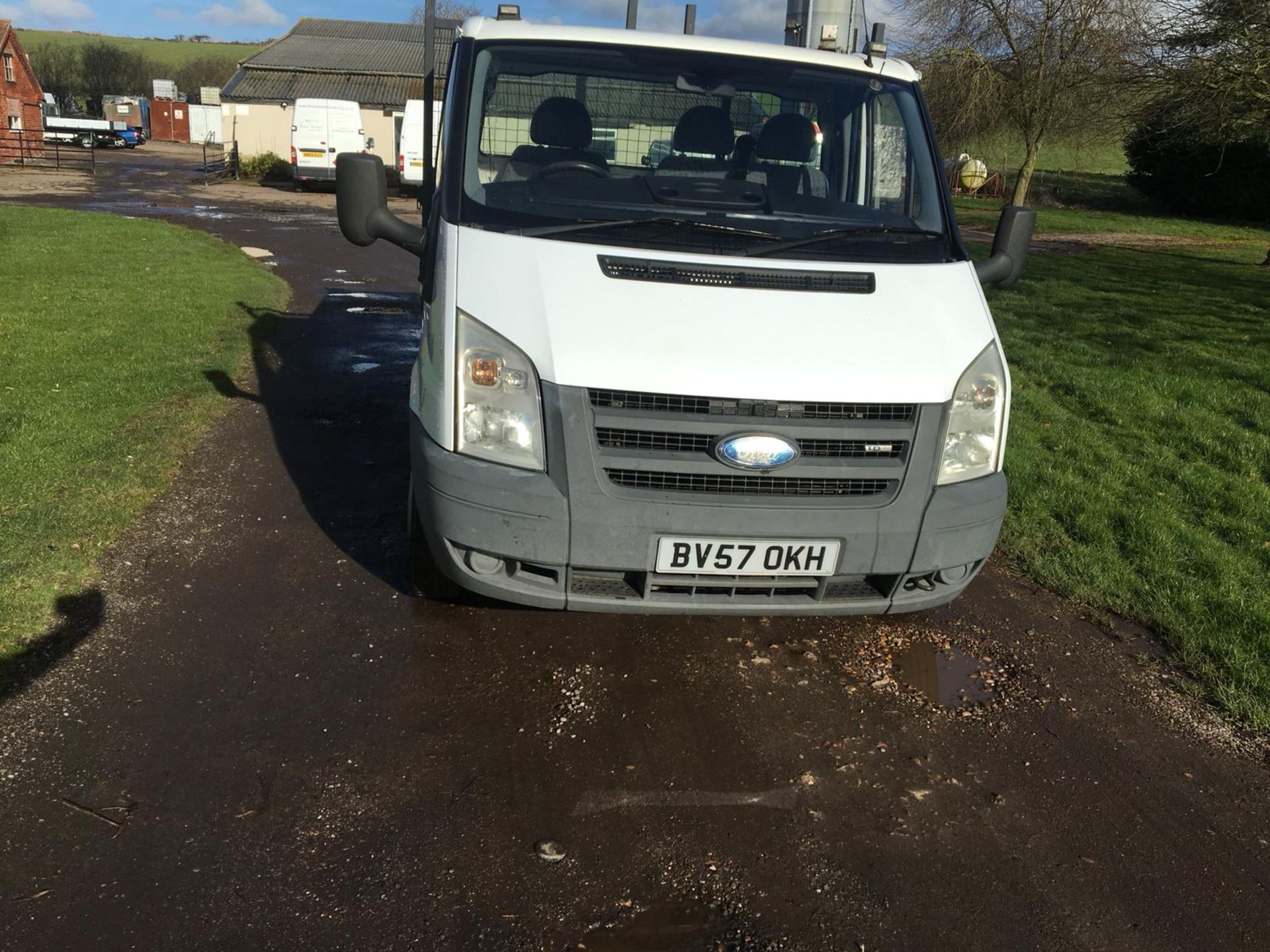 2007/57 REG FORD TRANSIT 100 T350M RWD WHITE 2.4 DIESEL TIPPER, SHOWING 0 FORMER KEEPERS *NO VAT* - Image 2 of 13