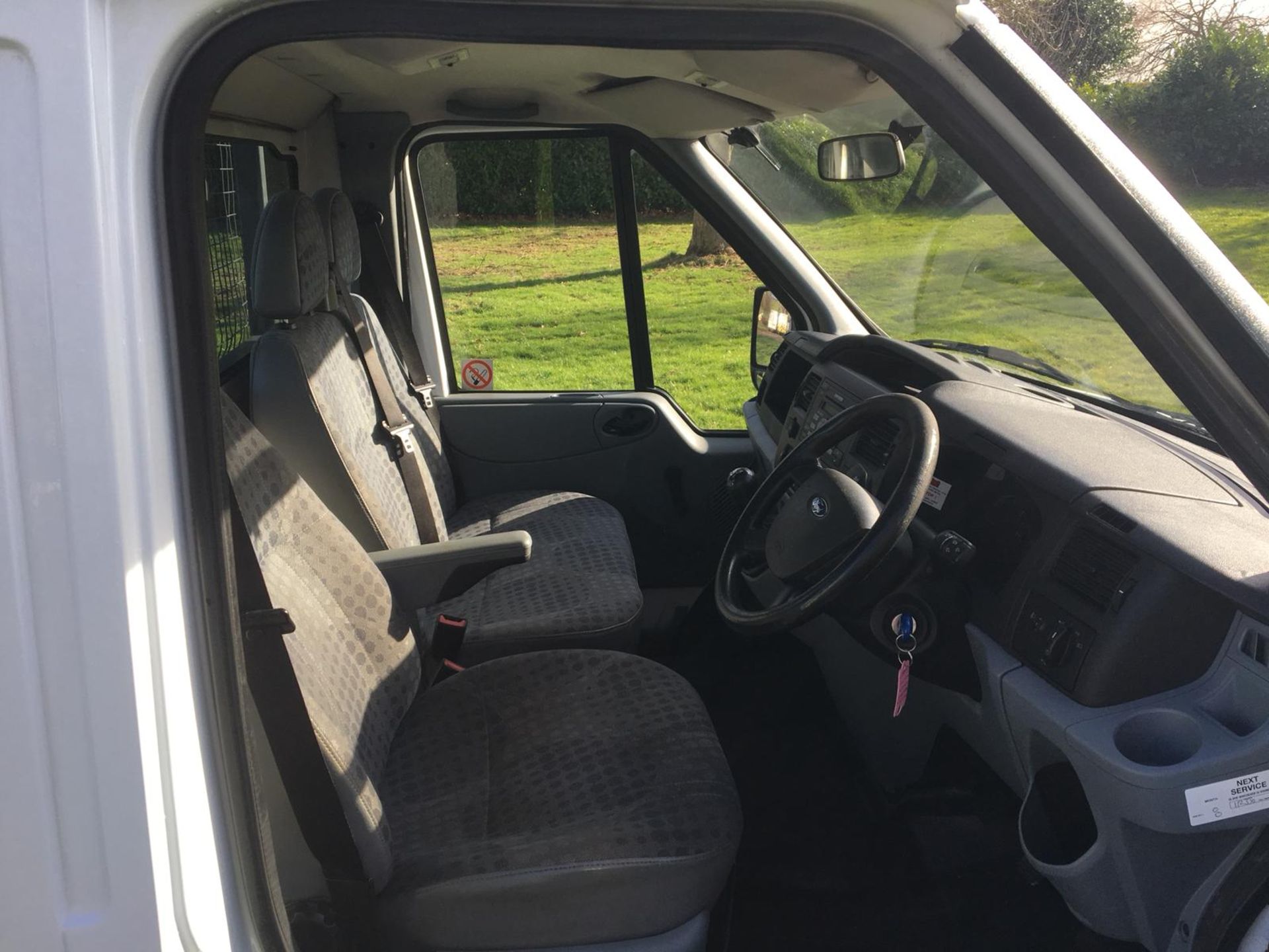 2007/57 REG FORD TRANSIT 100 T350M RWD WHITE 2.4 DIESEL TIPPER, SHOWING 0 FORMER KEEPERS *NO VAT* - Image 10 of 13