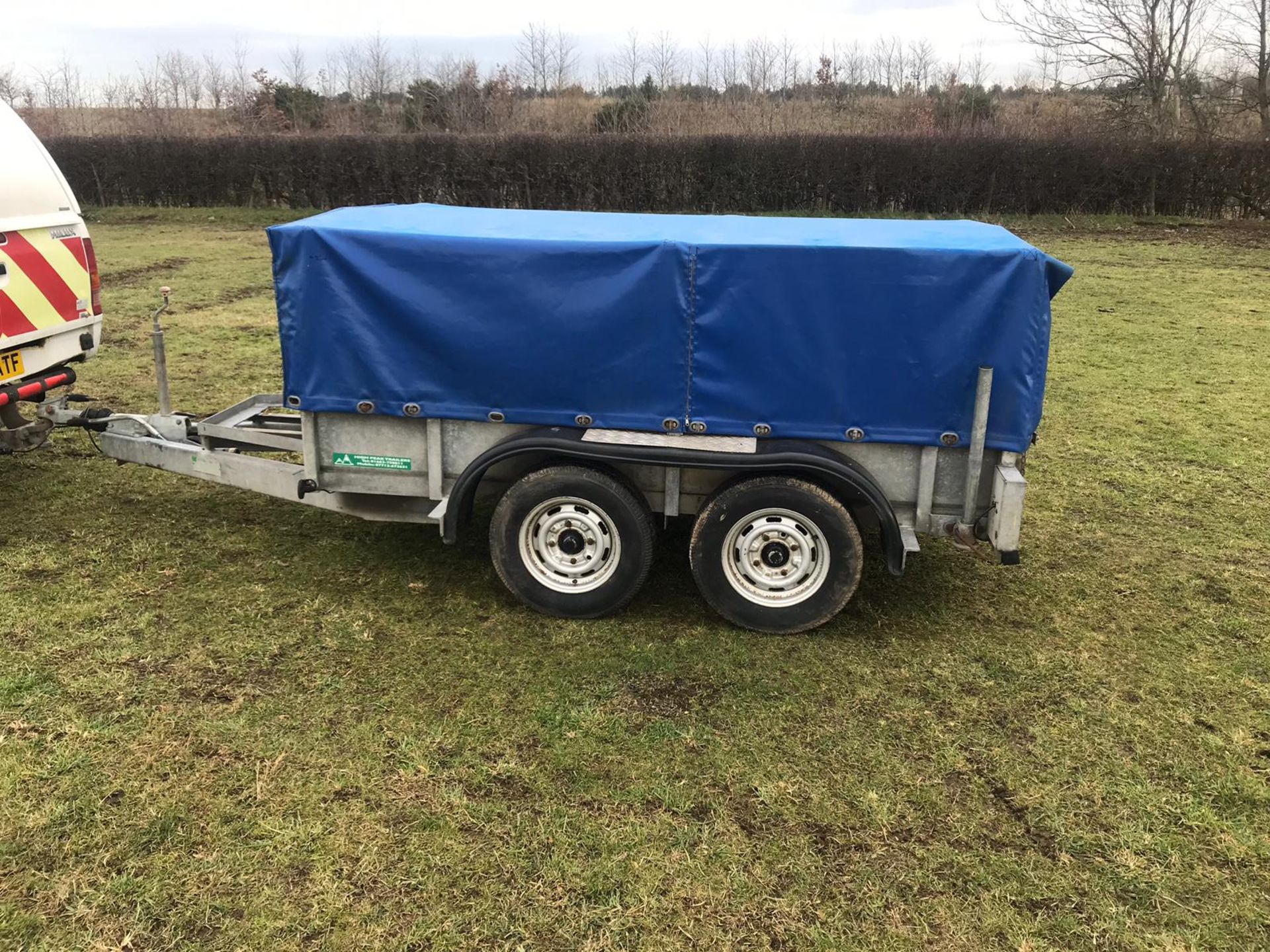 GALVANISED SHEETED BOX TRAILER TWIN AXLE, HIGH-PEAK TRAILERS *PLUS VAT*