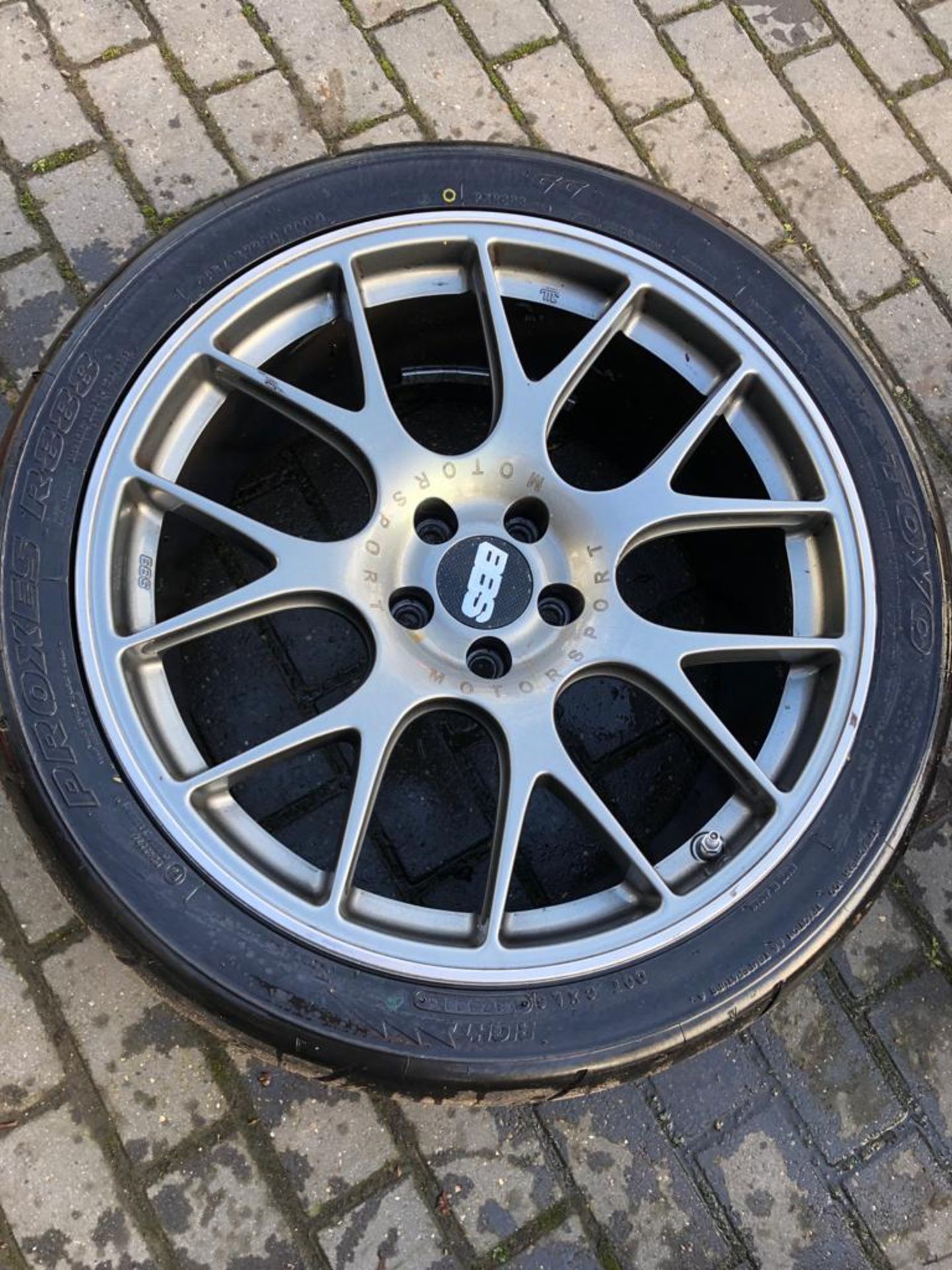 GENUINE BBS CH-R 20" SATIN ANTHRACITE NÜRBURGRING ALLOY WHEELS SET OF 4, TOYO R888 TYRES £3400 NEW - Image 4 of 17