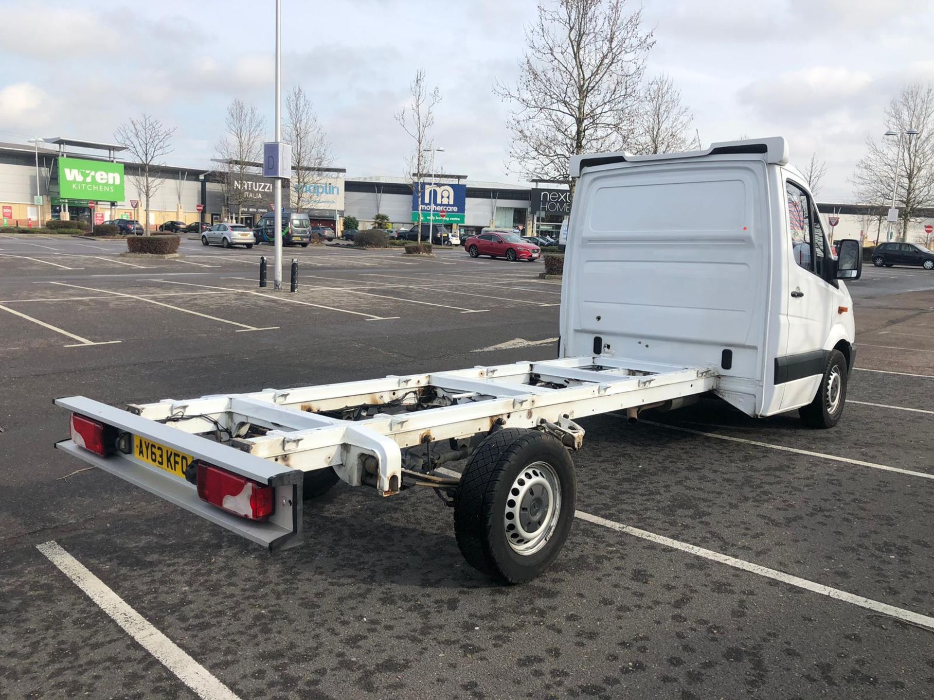 2014/63 REG MERCEDES-BENZ SPRINTER 313 CDI WHITE DIESEL CHASSIS VAN - EX TESCO *PLUS VAT* - Image 6 of 9