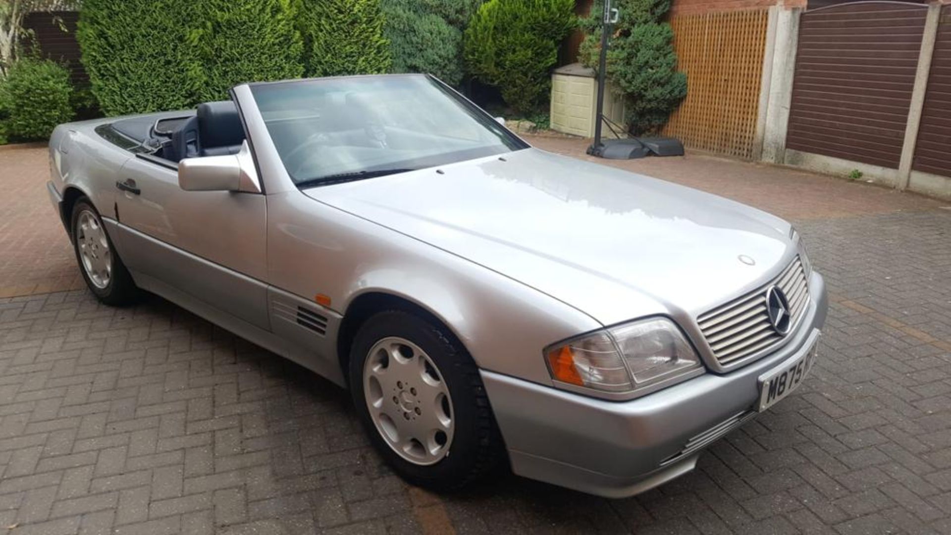 1995/M REG MERCEDES SL280 AUTO 2.8 SILVER PETROL CONVERTIBLE - FULL SERVICE HISTORY *NO VAT* - Image 3 of 37