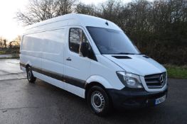 2015/65 REG MERCEDES-BENZ SPRINTER 313 CDI WHITE DIESEL PANEL VAN, SHOWING 1 FORMER KEEPER *NO VAT*