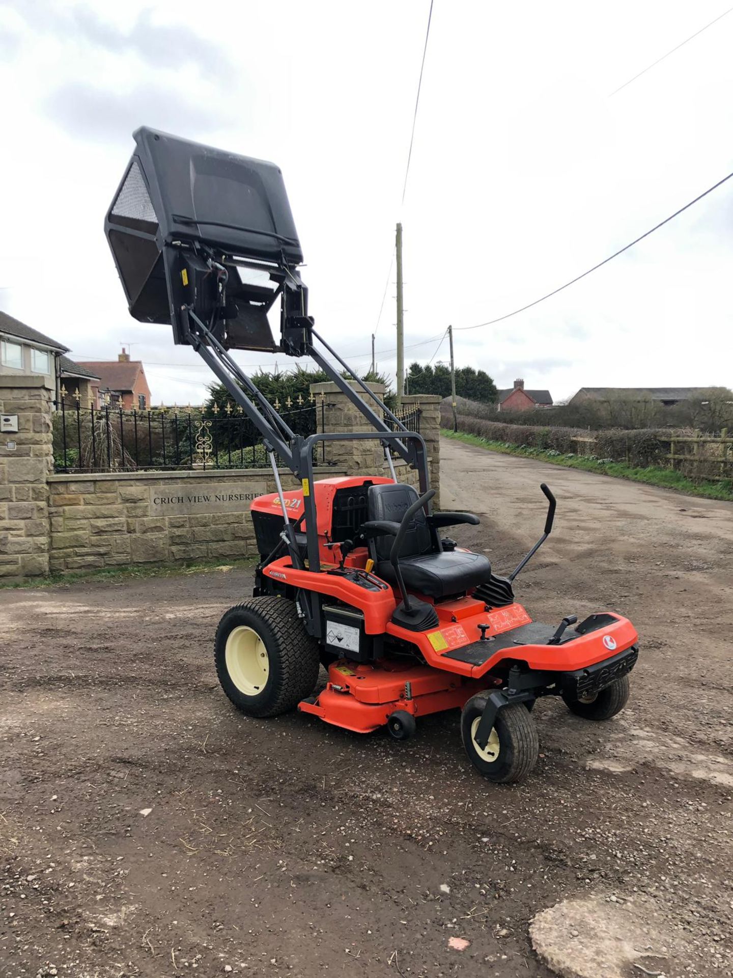 2008 KUBOTA GZD21 ZERO TURN RIDE ON HIGH TIP LAWN MOWER *NO VAT*