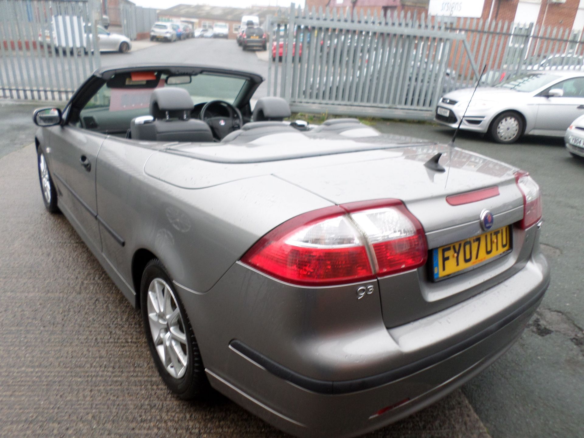 2007/07 REG SAAB 9-3 LINEAR GREY DIESEL CONVERTIBLE, SHOWING 3 FORMER KEEPERS *NO VAT* - Image 5 of 16