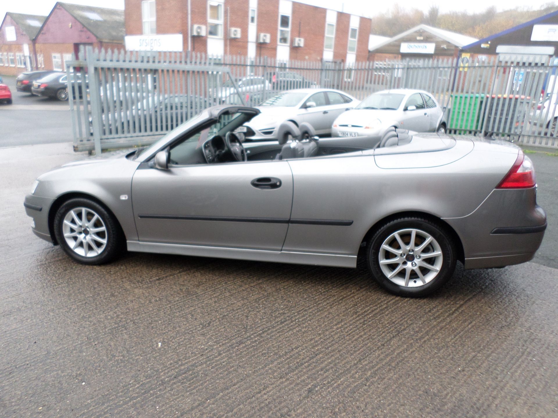 2007/07 REG SAAB 9-3 LINEAR GREY DIESEL CONVERTIBLE, SHOWING 3 FORMER KEEPERS *NO VAT* - Image 4 of 16