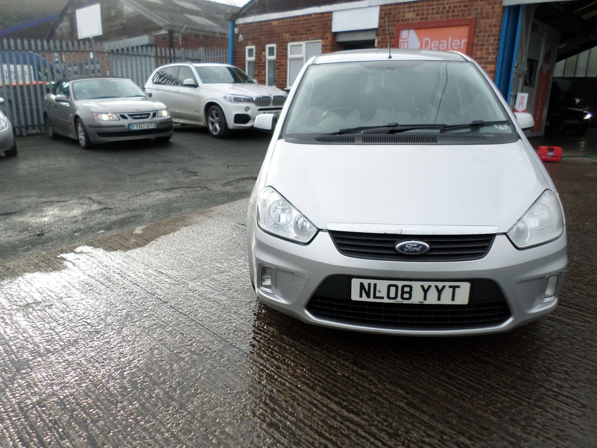 2008/08 REG FORD C-MAX ZETEC TD 115 SILVER DIESEL MPV FSH, SHOWING 1 FORMER KEEPER *NO VAT* - Image 2 of 8