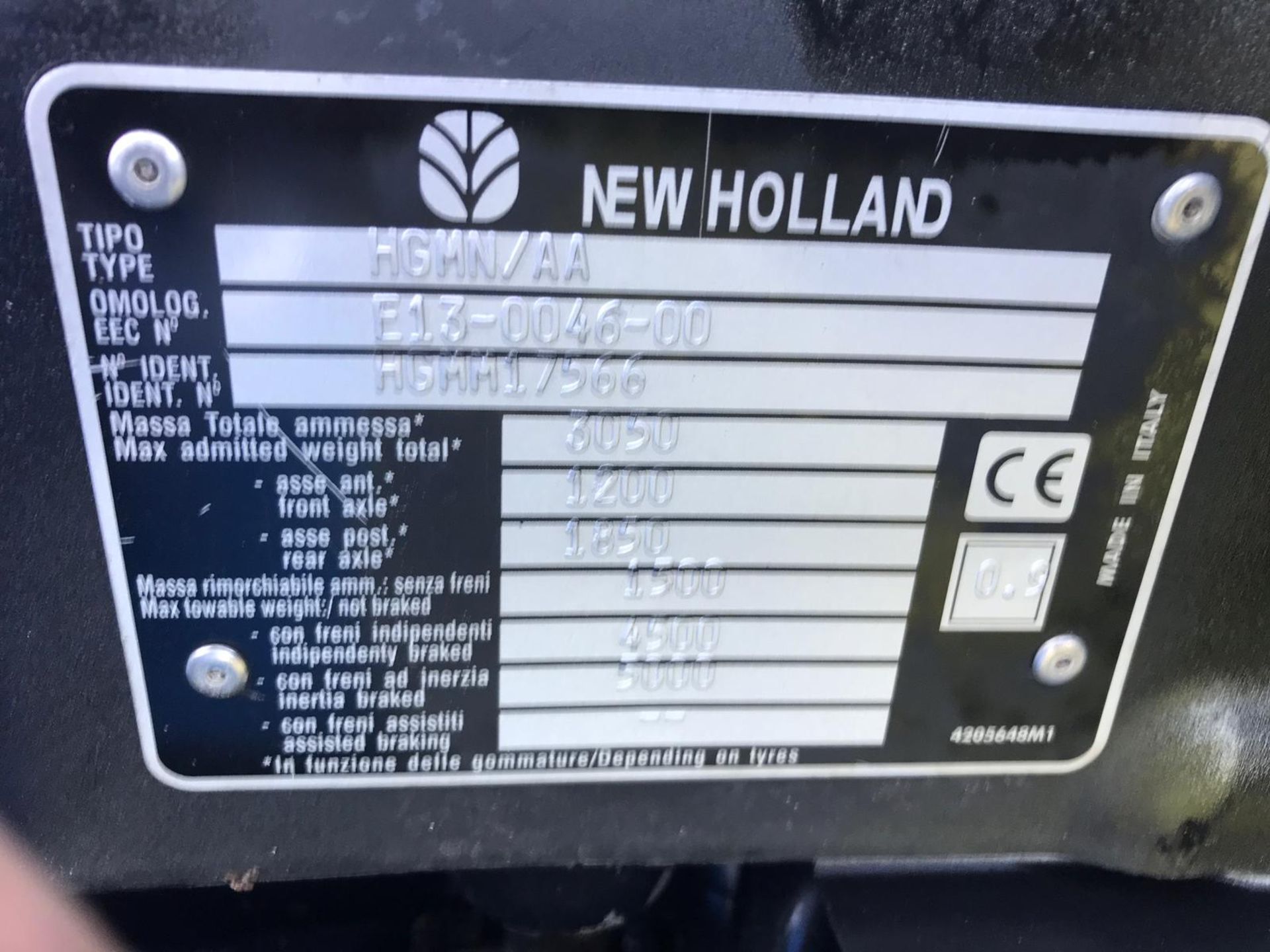 2002 NEW HOLLAND TCE 50 TRACTOR TYPE HGMN/AA *PLUS VAT* - Image 7 of 9