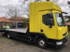 2008/57 REG RENAULT MIDLUM 44AGE10 190 DXI SPACE CAB TWIN BUNK SLEEPER BEAVER TAIL RECOVERY LORRY