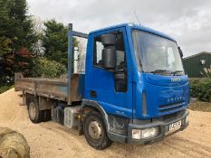 2007/07 REG IVECO EUROCARGO ML75E16K 7.5T BLUE DIESEL TIPPER, SHOWING 0 FORMER KEEPERS *PLUS VAT*