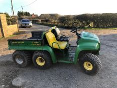 JOHN DEERE GATOR 6X6 3 CYLINDER YANMAR DIESEL ENGINE HYDRAULIC TIP, RUNS WORKS AND DRIVES *NO VAT*