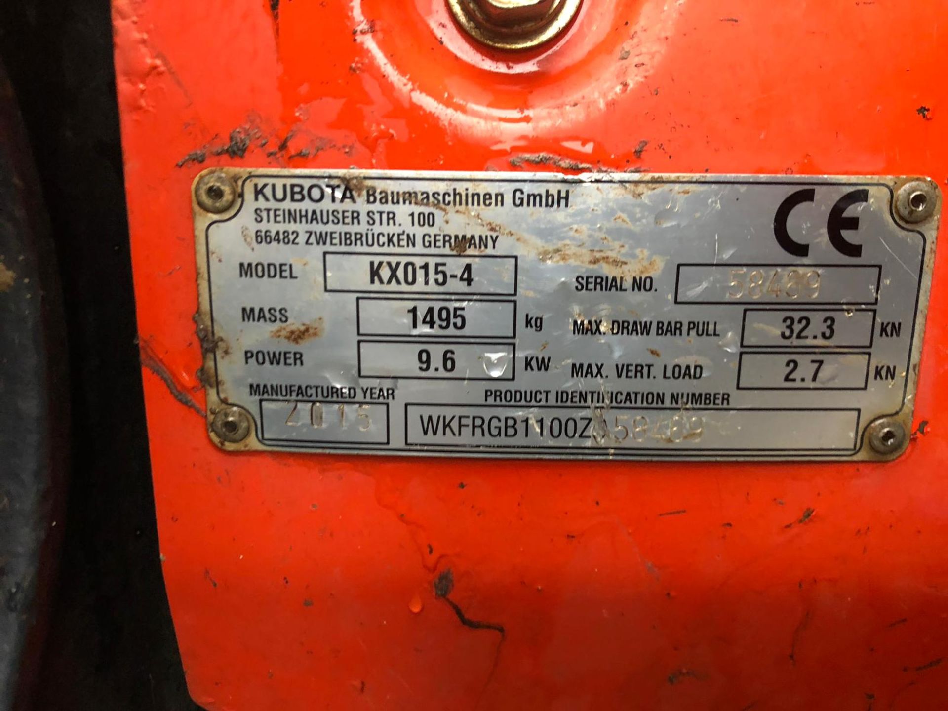 2015 KUBOTA KX015-4 TRACKED DIESEL MINI DIGGER WITH X3 BUCKETS *PLUS VAT* - Image 10 of 16
