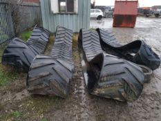 USED RUBBER TRACKS, 2 PAIRS INCLUDED *PLUS VAT*
