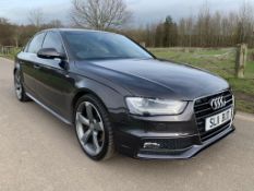 2012/12 REG AUDI A4 S LINE TDI CVT 3.0 DIESEL GREY 4 DOOR SALOON, SHOWING 2 FORMER KEEPERS *NO VAT*