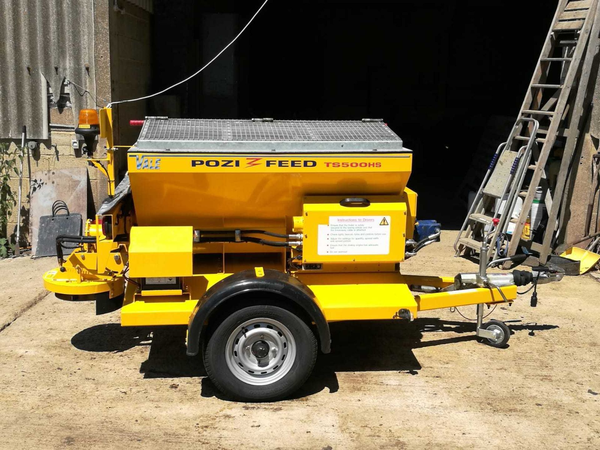 VALE POZI FEED TS500HS GRITTING TRAILER, SINGLE AXLE, 1300GTW *PLUS VAT* - Image 4 of 12