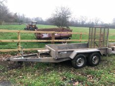 MINI DIGGER TRAILER, INDESPENSION, 2600KG, HEAVY DUTY, TWIN AXLE, CHOICE OF 8. *PLUS VAT*