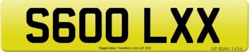 S600 LXX ( S COOL XX ) NUMBER PLATE *PLUS VAT*