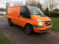 2007/57 REG FORD TRANSIT 100 T330S RWD ORANGE DIESEL PANEL VAN, SHOWING 3 FORMER KEEPERS *NO VAT*