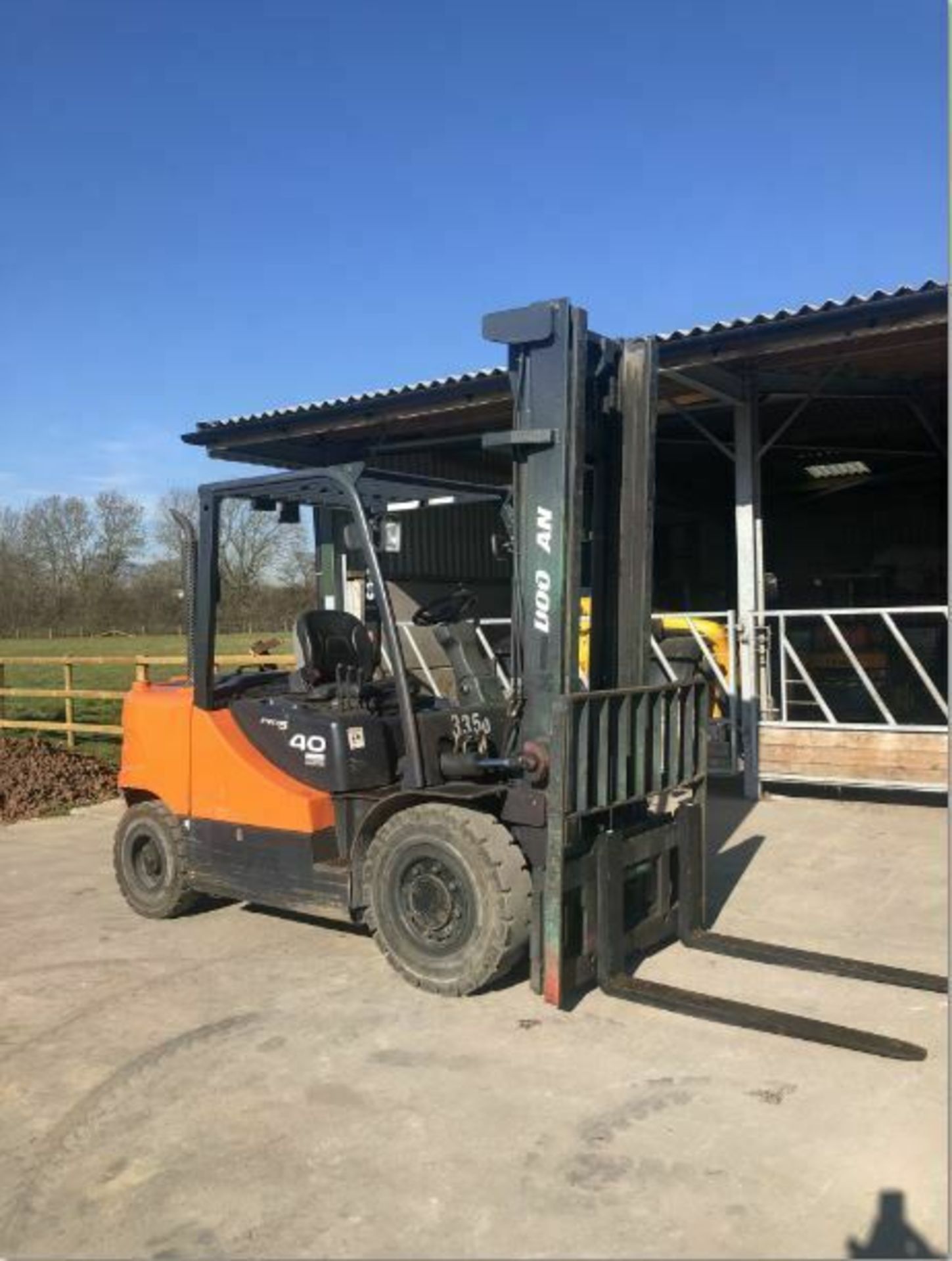 DOOSAN 4 TONNE DIESEL FORKLIFT PRO 5, DUPLEX MAST, SIDE SHIFT. *PLUS VAT* - Image 7 of 8