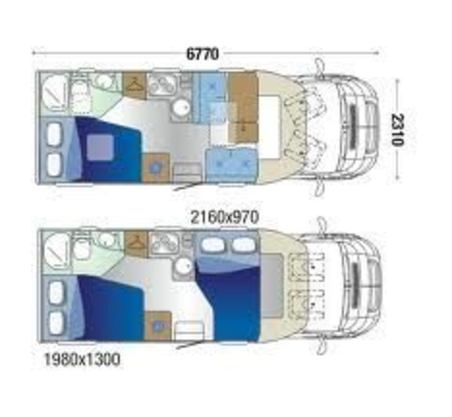 2016 FIAT ROLLERTEAM AUTO-ROLLER 69 2.3 DIESEL 4 BERTH MOTOR CARAVAN, SHOWING 0 FORMER KEEPERS - Image 6 of 15