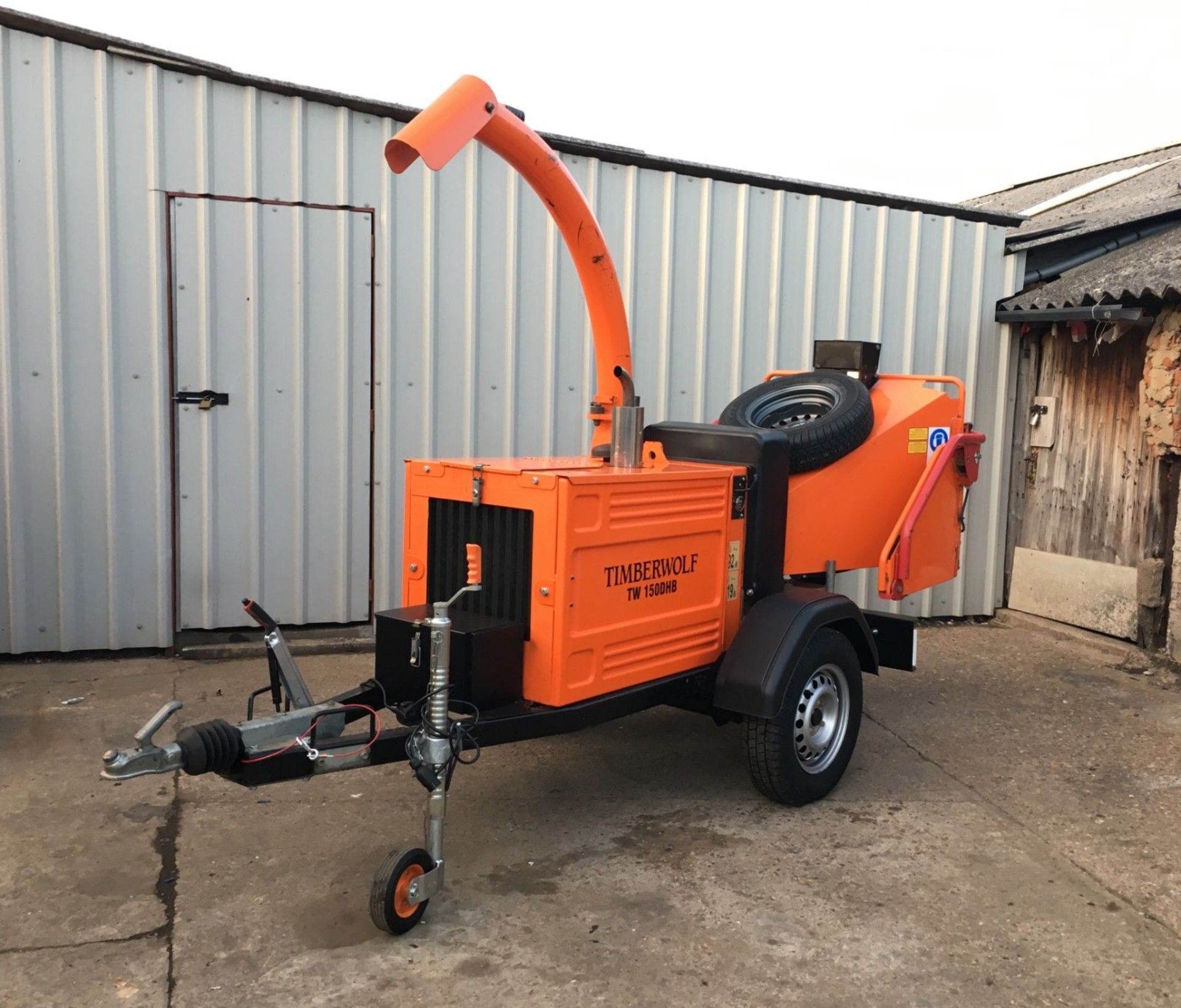 TIMBERWOLF TW1250 DHB CHIPPER, YEAR 2012, ONLY 527 HOURS, KUBOTA DIESEL ENGINE. *PLUS VAT* - Image 10 of 10