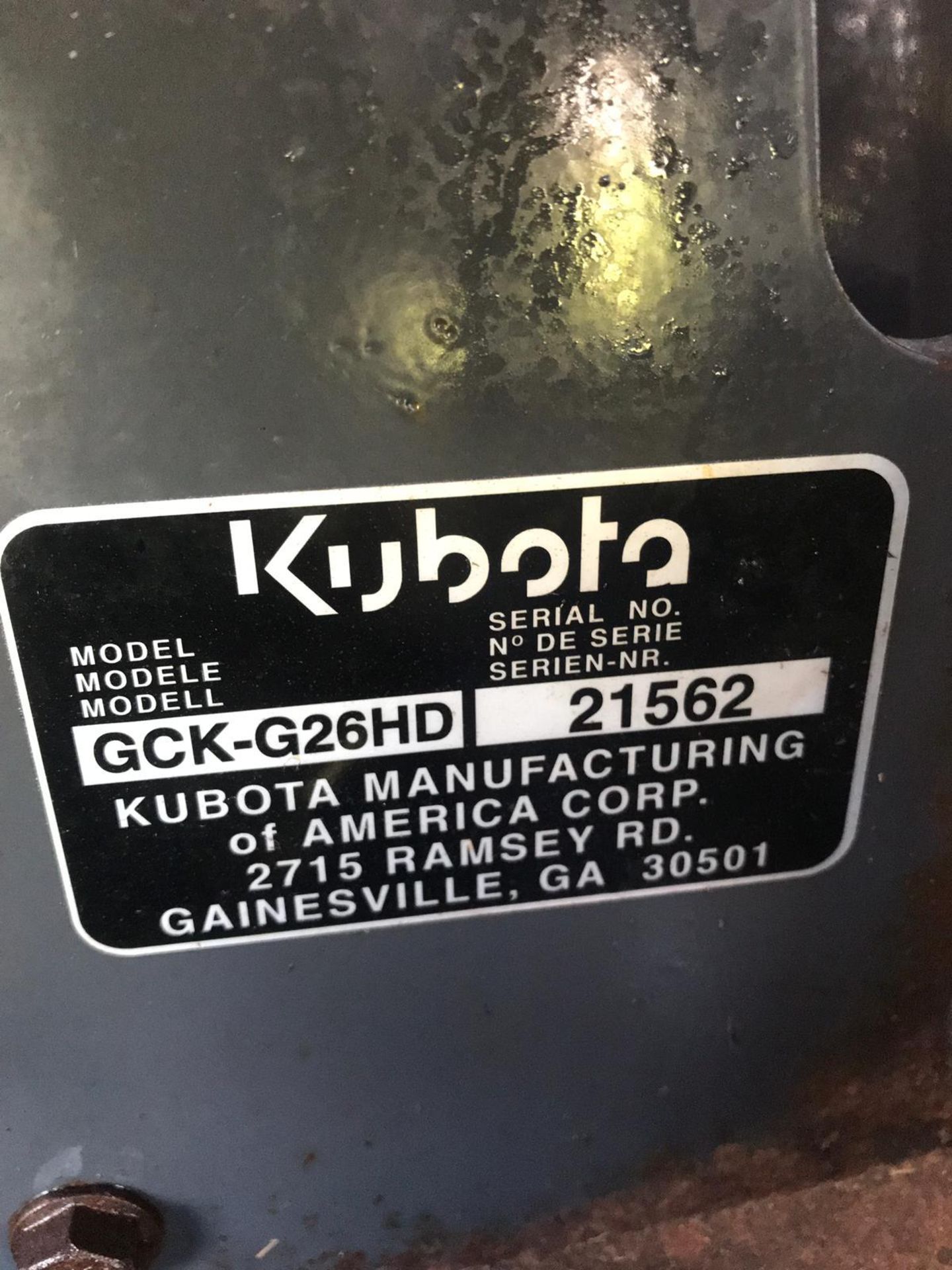 KUBOTA G23-II 26HD HI-TIP RIDE ON MOWER,C/W MID MOUNTED DECK GCK G26HD & HI-TIP GRASS BOX *PLUS VAT* - Image 11 of 11