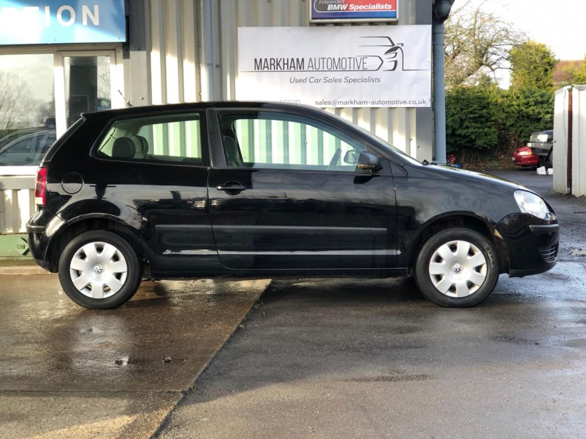 2008/08 REG VOLKSWAGEN POLO E 60 BLACK 1.2 PETROL 3 DOOR HATCHBACK, SHOWING 1 FORMER KEEPER *NO VAT* - Image 7 of 13