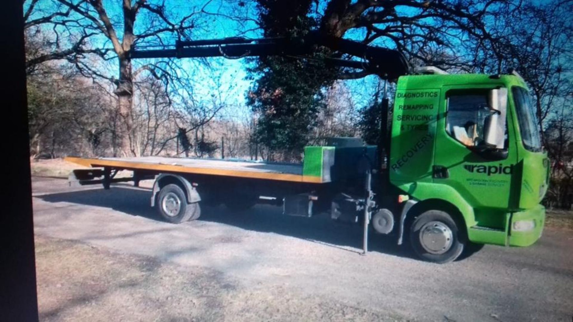 2008/58 REG RENAULT MIDLUM TILT AND SLIDE 21FT BED LENGTH RECOVERY LORRY WITH CRANE *NO VAT* - Image 8 of 30