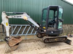 2015 BOBCAT E25 COMPACT TRACKED EXCAVATOR / DIGGER WITH 3 X BUCKETS *PLUS VAT*