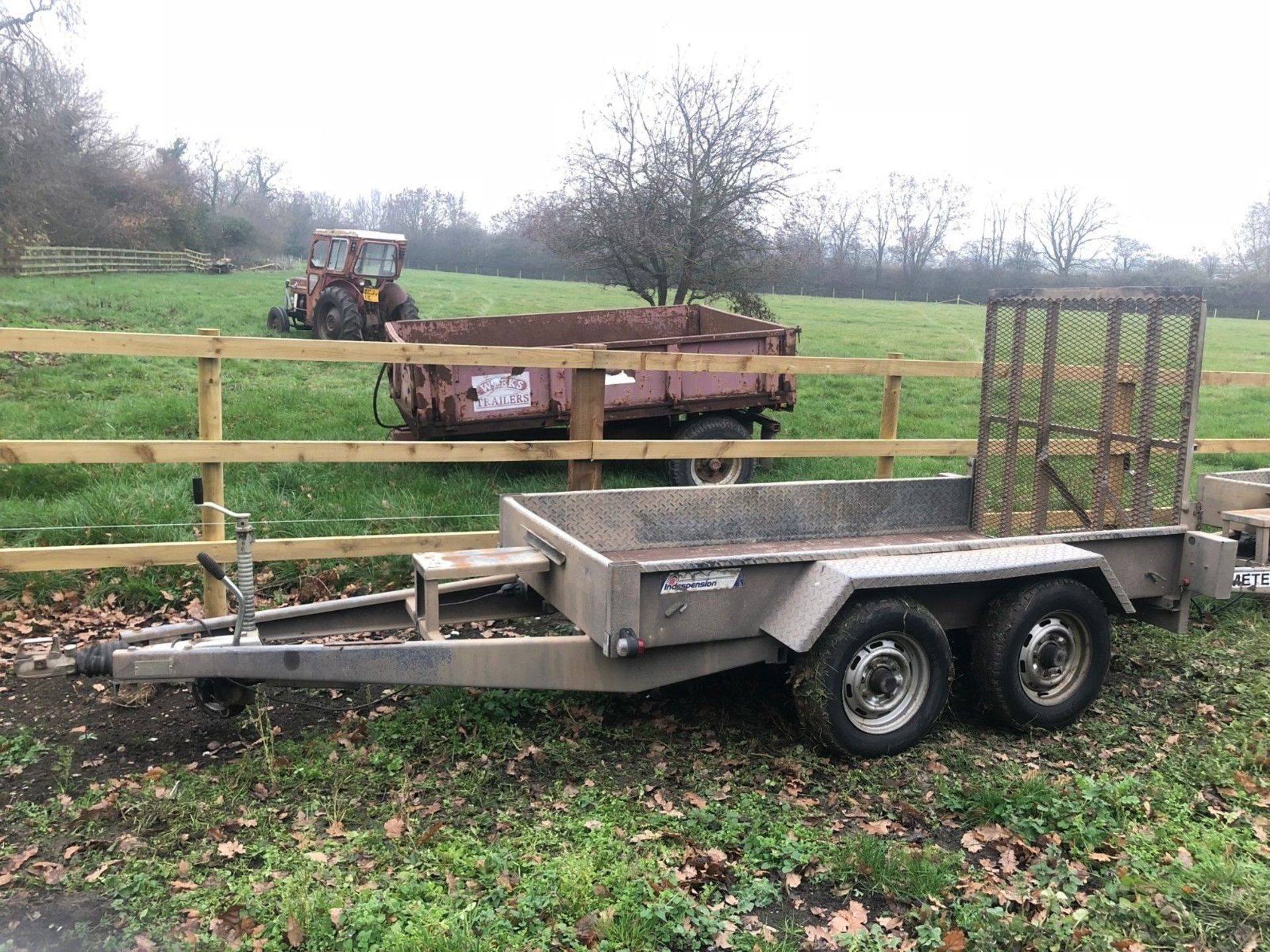 MINI DIGGER TRAILER, INDESPENSION, 2600KG, HEAVY DUTY, TWIN AXLE, CHOICE OF 8 *PLUS VAT*