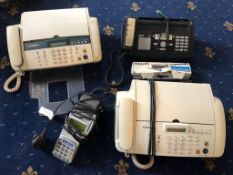 X3 FAX MACHINES AND CARD PAYMENT MACHINE FROM OFFICE CLEARANCE *PLUS VAT*