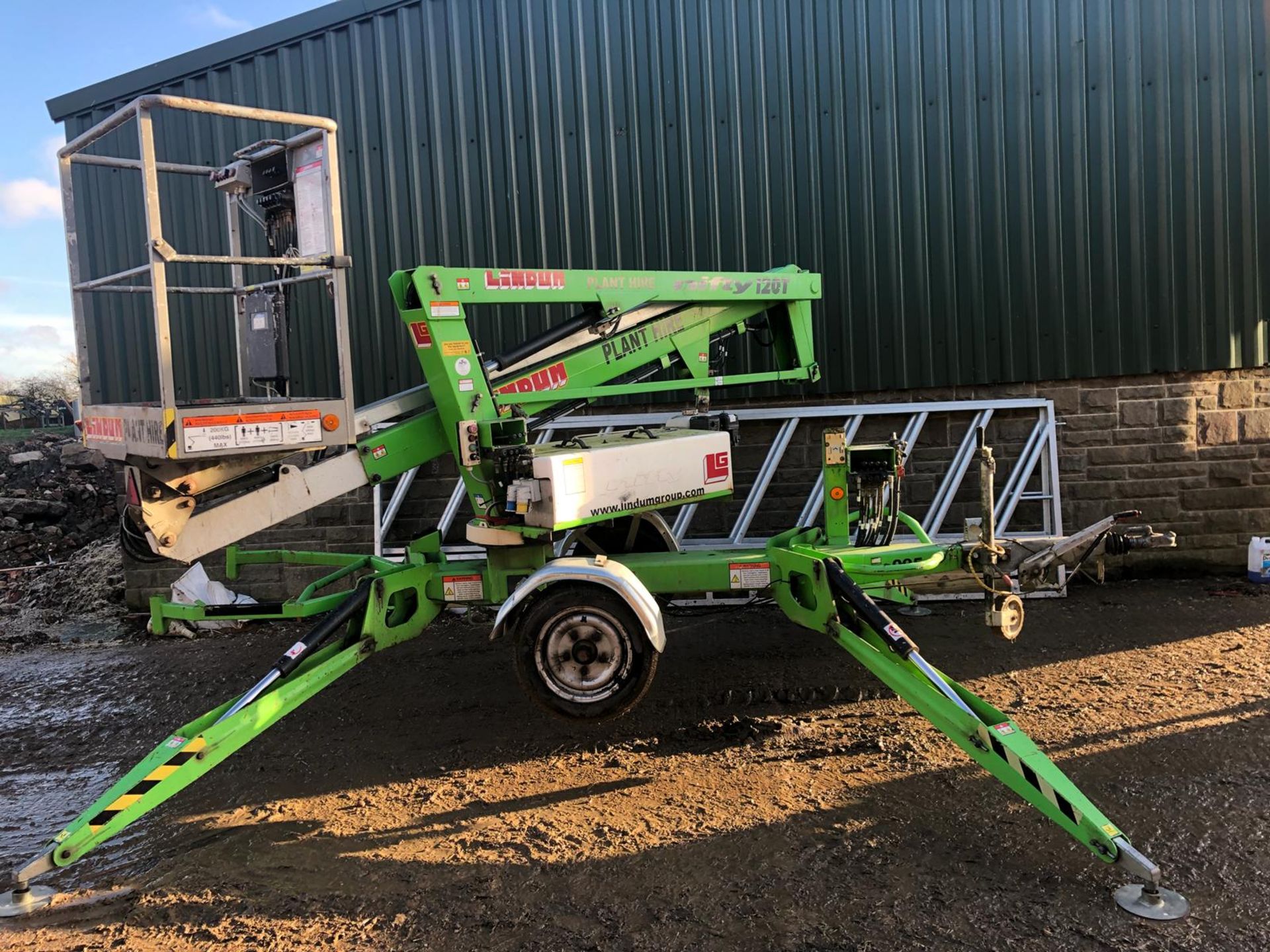 2010 NIFTY LIFT 120T 12.2M SINGLE AXLE TOWABLE TRAILER MOUNT, BI-ENERGY - BATTERY & PETROL*PLUS VAT* - Bild 20 aus 23