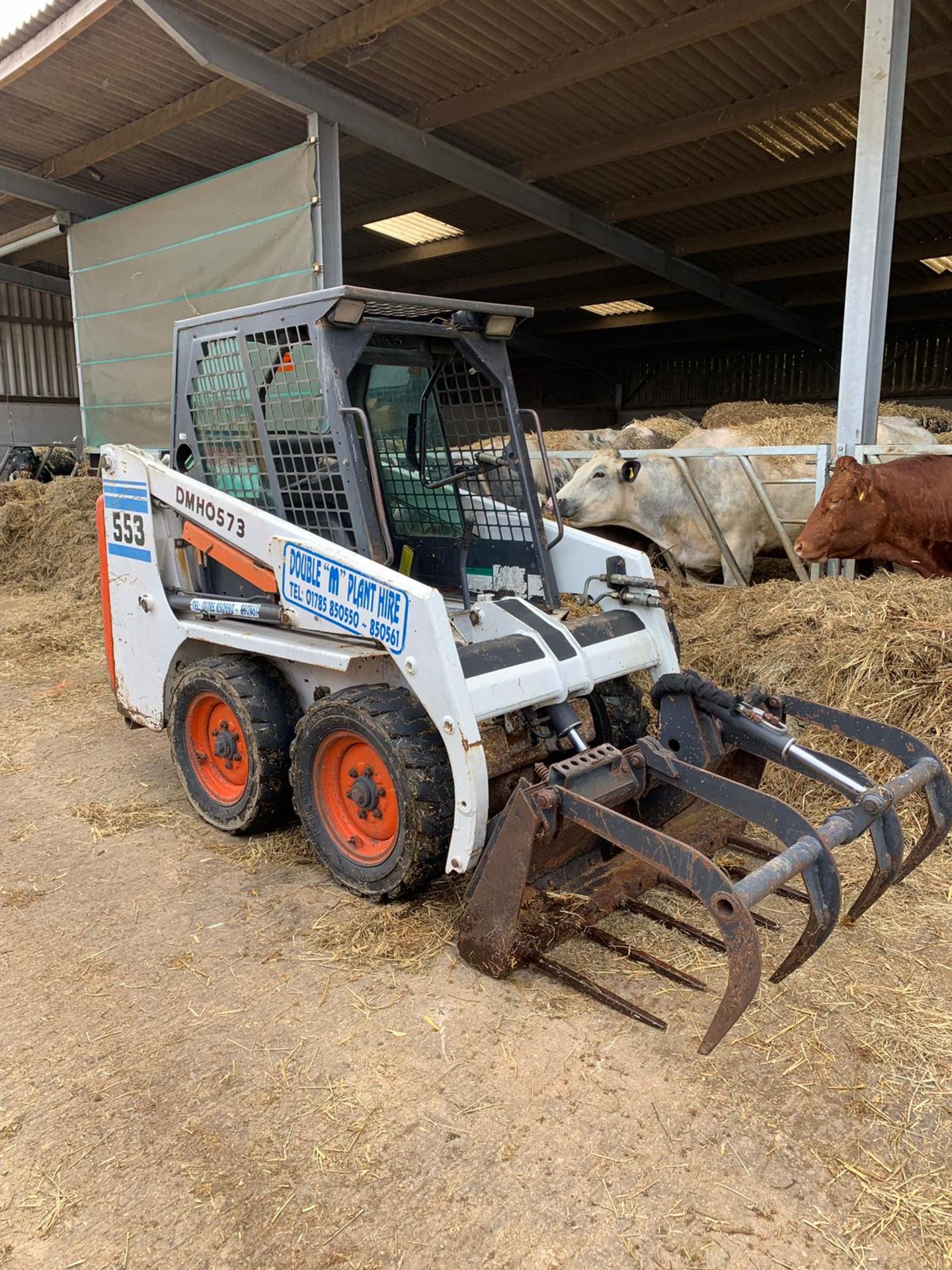 2000 BOBCAT 553 COMPACT LOADER SKID STEER WITH EXTRA BUCKET *PLUS VAT* - Image 5 of 16