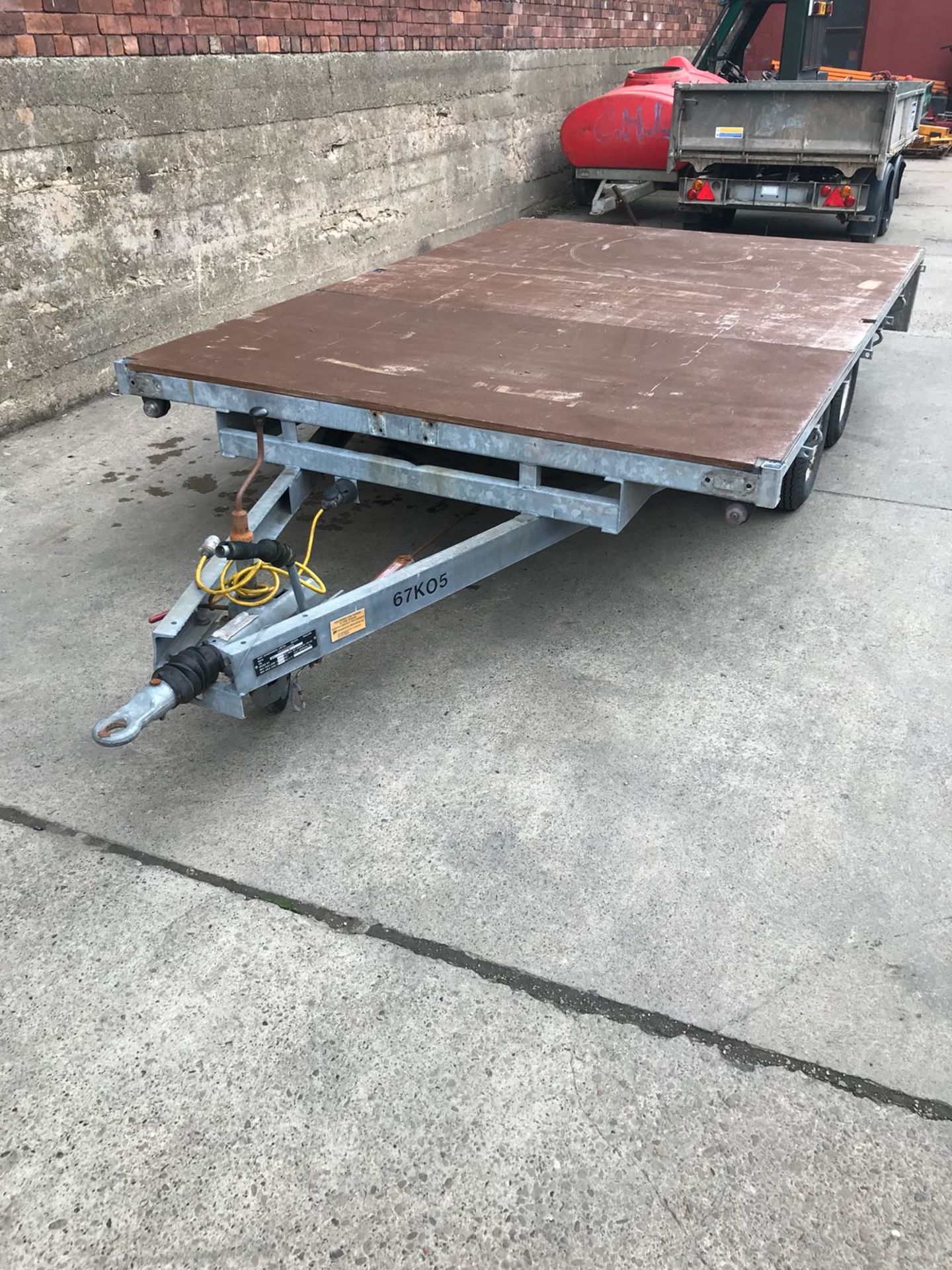 INDESPENSION FLAT BED TRAILER SIZE 12 X 7FT TWIN AXLE *PLUS VAT* - Bild 3 aus 7