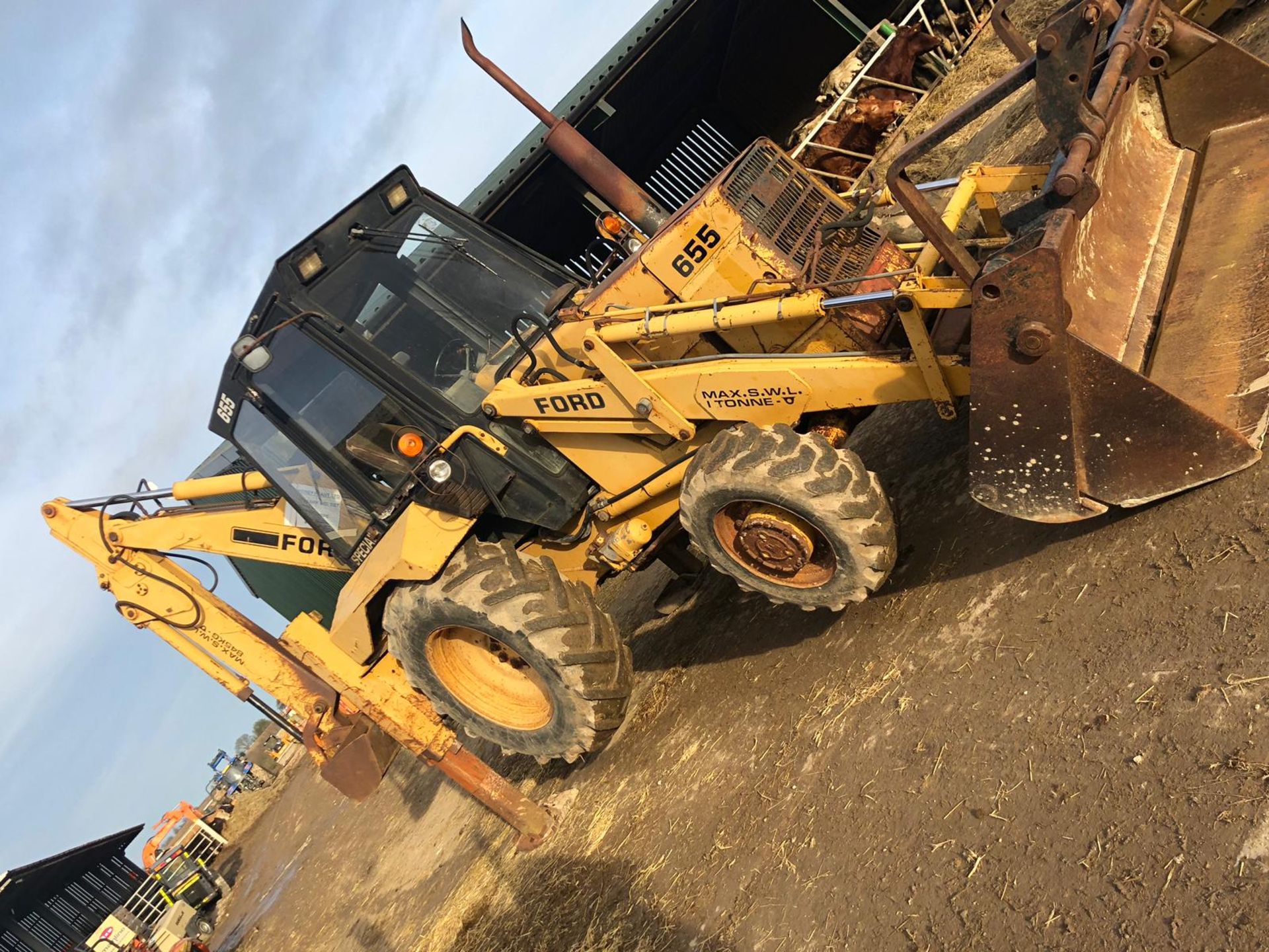 FORD 655 SPECIAL 4WD BACKHOE LOADER DIGGER 4 IN 1 BUCKET EXTRA DIG, STARTS, RUNS & LIFTS *PLUS VAT* - Bild 2 aus 14